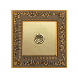 Ổ cắm tivi ABE LACE L1V-TV màu vàng