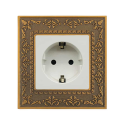 Ổ cắm châu âu ABE PLACE P1A-CA màu trắng