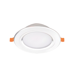 White-edged 7W LED recessed ceiling light HUFA AB-05, pale yellow light