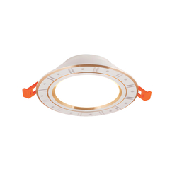 7W HUFA AV-03 yellow-rimmed recessed LED light, yellow light