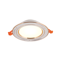 7W HUFA AV-02 yellow-rimmed recessed LED light, soft yellow light