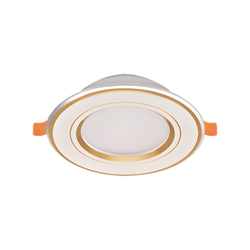 7W yellow-rimmed recessed LED light HUFA AV-01 white light