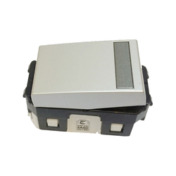 2-way C switch 250VAC - 16A Panasonic WEG55327MW metallic white