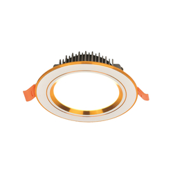 12W HUFA AT114 yellow-rimmed recessed LED light, soft yellow light