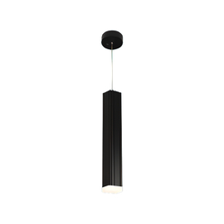 Square decorative LED pendant light with black shell 10W HUFA TF-267 yellow light