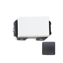 Small 2-way C switch 250VAC - 16A Panasonic WEVH5532-7MYH metallic gray