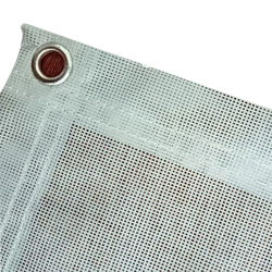 Lưới PVC 420 x 450D màu trắng khổ 1,94m x 100m