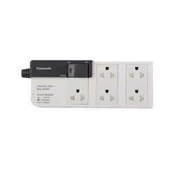 Ổ cắm có dây 5 ổ cắm 1 công tắc 3m Panasonic WCHG28352