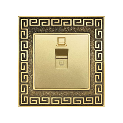 Ổ cắm mạng ABE PLACE P1B-M màu vàng
