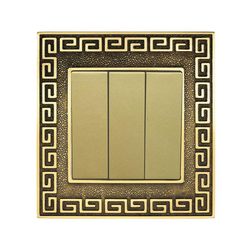 Công tắc điện ba ABE PLACE P1B-31C màu vàng