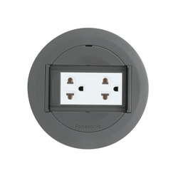 Bộ ổ cắm âm sàn 2 ổ cắm có dây nối đất Panasonic DU81931HTK-1
