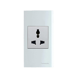 Bộ ổ cắm đa năng chuẩn A 250V - 13A Panasonic WEGP1041SW-1