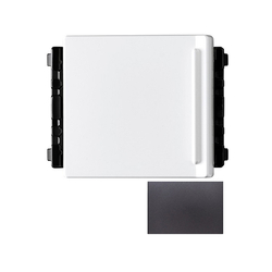 Medium 1-way switch B 250VAC - 16A Panasonic WEVH5521-7MYHK metallic gray