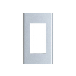 Faceplate for 3 Panasonic WEV68030MW devices, metallic white