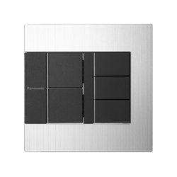 Set of 5 standard A switches with indicator lights Panasonic WTEGP55582S-1-G