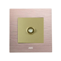 Ổ cắm tivi ABE TITANIUM T1H-TV màu vàng hồng