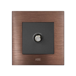 Ổ cắm tivi ABE TITANIUM T1N-TV màu nâu