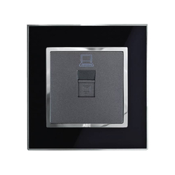 Ổ cắm mạng ABE MIRROR M1D-M màu đen