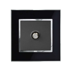 Ổ cắm tivi ABE MIRROR M1D-TV màu đen