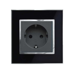 European socket ABE MIRROR M1D-CA black
