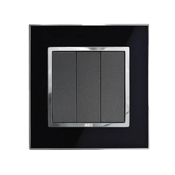Công tắc ba 1 chiều ABE MIRROR M1D-31C màu đen