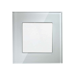 ABE CRYSTAL C1T-12C double electrical switch white