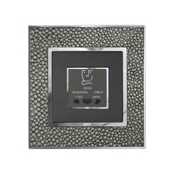 Ổ cắm máy cạo râu ABE LEATHER D1D-MCR màu da cá đuối