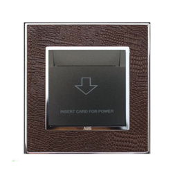 Công tắc thẻ từ ABE LEATHER D1S-T30A màu da cá sấu