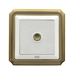 Ổ cắm tivi ABE BRONZE B1T-TV màu trắng