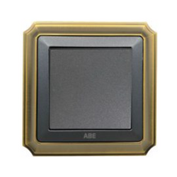 ABE BRONZE B1X-12C double electrical switch gray
