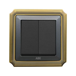 Công tắc điện đơn ABE BRONZE B1X-21C màu xám