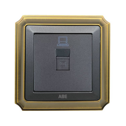 Ổ cắm mạng ABE BRONZE B1X-M màu xám