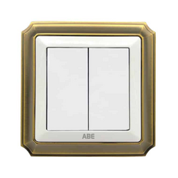 Công tắc điện đơn ABE BRONZE B1T-21C màu trắng