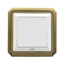 ABE BRONZE B1T-12C double electrical switch white