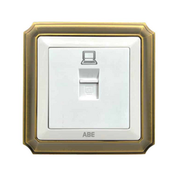 Ổ cắm mạng ABE BRONZE B1T-M màu trắng