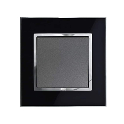 Công tắc đơn 1 chiều ABE MIRROR M1D-11C màu đen