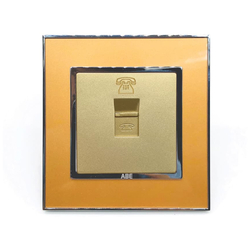 Ổ cắm điện thoại ABE MIRROR M1V-DT màu vàng