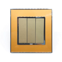 Công tắc ba 2 chiều ABE MIRROR M1V-32C màu vàng