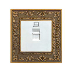 Ổ cắm mạng ABE LACE L1T-M màu trắng