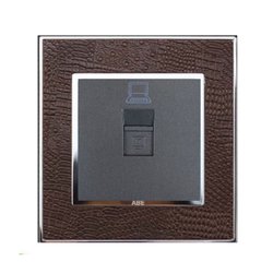 Ổ cắm mạng ABE LEATHER D1S-M màu da cá sấu