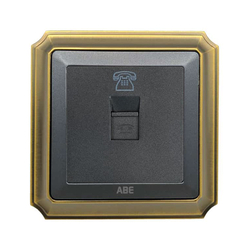 Ổ cắm điện thoại ABE BRONZE B1X-DT màu xám