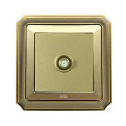 Ổ cắm tivi ABE BRONZE B1V-TV màu vàng