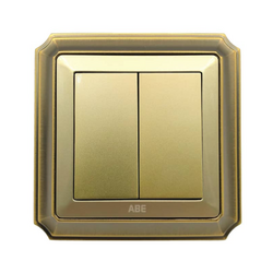 ABE BRONZE B1V-21C single electrical switch yellow