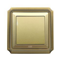ABE BRONZE B1V-11C single electrical switch yellow