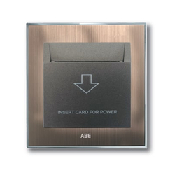 Công tắc thẻ từ ABE SATIN S1D-T30A màu đồng