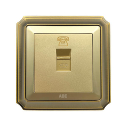 Ổ cắm điện thoại ABE BRONZE B1V-DT màu vàng