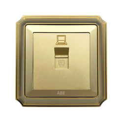Ổ cắm mạng ABE BRONZE B1V-M màu vàng
