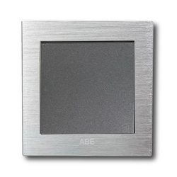 Công tắc đôi 2 chiều ABE TITANIUM T1B-12C màu bạc