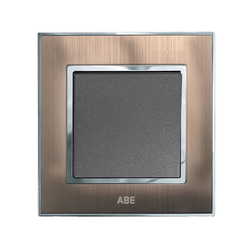 Công tắc đơn 2 chiều ABE SATIN S1D-12C màu đồng