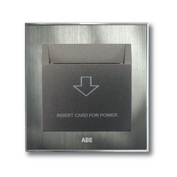 Công tắc thẻ từ ABE SATIN S1B-T30A màu bạc